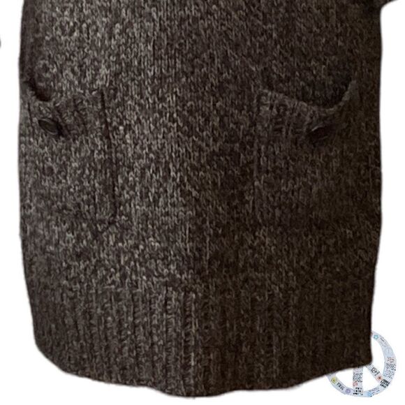 $ 5 $ add on Pink Rose marled black/ gray/ white knit sweater mini dress tunic - Picture 5 of 16